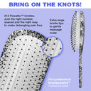 The Knot Dr. Hair Brush By Conair - Detangling Hair Brush - Removes Knots And Tangles In Wet Or Dry Hair- Hair Brushes For Women - Floral Print