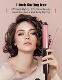 Landot Small Pencil Curling Wand Iron: 9Mm Clip Free Hair Curler - Professional 3/8 Inch Curling Wand For Tight Curls - Includes Heat Resistant Silicone Mat & Glove