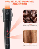 5 In 1 Curling Wand Set: Ohuhu Curling Iron Wand 5Pcs 0.35 To 1.25 Inch Interchangeable Ceramic Barrel Heat Protective Glove 2 Clips Dual Voltage Hair Curler For Women Girl Mother Gift Rose Gold