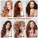 Beach Waver Curling Iron, 5 In 1 Curling Wand Set With 3 Barrel Hair Crimper Hair Waver, Fast Heating Hair Wand Curler With Lcd Temp Control