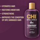 Chi Deep Brilliance Optimum Moisture Conditioner, Made With Olive & Monoi Oil To Strengthen Hair, Sulfate, Paraben, & Cruelty-Free, 12 Oz