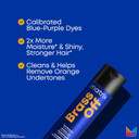 Matrix Brass Off Toning Blue Shampoo - Refreshes And Neutralizes Brassy Tones, For Color Treated Hair, Lightened Brunettes Or Dark Blondes