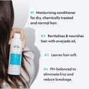 No Nothing Sensitive Moisture Conditioner - Fragrance Free For Dry Hair - Hypoallergenic, Unscented Moisturizing Conditioner For Sensitive Scalp And Skin - Paraben Free, Vegan  10.15 Oz