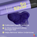 Matrix So Silver Purple Shampoo - Neutralizes Yellow Tones, Color Depositing, Brightening & Toning, For Color Treated, Blonde, Grey, White And Platinum Hair, Vegan
