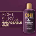 Chi Deep Brilliance Optimum Moisture Shampoo, Made With Olive & Monoi Oil To Hydrate Hair, Sulfate, Paraben, & Cruelty-Free, 12 Oz