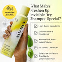 Eva Nyc Freshen Up Invisible Dry Shampoo, Cleansing For Women Of All Hair Types, Non Toxic With Argan Oil & Rice Starch, Gmo-Free, Leaves No White Residue, 5.3 Oz