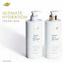 Dove Damage Therapy Shampoo Daily Moisture For Dry Hair With Bio-Protein Care Technology And Hyaluronic Serum 28 Fl Oz