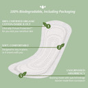 Organyc 100% Certified Organic Cotton Inside And Out Folded Panty Liner - Everyday Sanitary Pad, Free From Wood Pulp, Perfumes, Sap And Chemicals, Light Flow (144 Count)