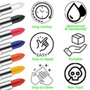 Mysense Light Blue Face Body Paint Stick, Blue Eye Black Stick For Football Baseball Softball, Cream Blendable Facepaint For Corpse Bride Sally Face Halloween Costume Sfx Cosplay Makeup