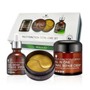 Mizon 24K Gold Snail Skincare Set - Eye Patches, Repair Cream & Ampoule For Sensitive Skin, Anti-Aging & Moisturizing3 Piece Set