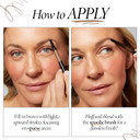 Laura Geller New York Inkcredible Waterproof Brow Pencil- Blending Spoolie Brush - Long Lasting Eyebrow Filler (03 Medium Brown)