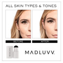 Madluvv Brow Stamp Refill* - Color Stamp For Brows & Root Touch Up For Women & Men, Instantly Conceal Hair Loss, Grey Hair, Thinning Hair With Stain-Proof/Smudge-Proof Powder Formula (Nearly Black)