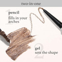 Julep Brow 101 Sculpting Pencil & Tinted Brow Gel Set - Dual-Ended Eyebrow Tool With Brush And Precision Tip - Long-Lasting, Waterproof Formula For Perfectly Defined And Tinted Brows -Dark Brown