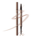 Dual-Ended Microfilling Eyebrow Pen, Liquid Eyebrow Pen With 4 Micro Brush-Tip Applicators & Brow Defining Pencil With Precision Tip (Brown)