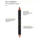 Arches & Halos Brow Highlighting And Concealer Crayon - Tan - Shaping And Shimmer Eyebrow Stick And Highlighter Duo - Soft, Ultra Creamy Formula - Define, And Sculpt For Sharp Brows - 0.176 Oz