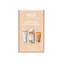 Ren Clean Skincare - Glow One Step Further Radiance Kit - 3-Step Radiance Starter Routine To Brighten, Smooth & Even Skin Tone, Cruelty Free & Vegan, Worth $50