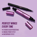 Kaja Winged Eyeliner Set - Wink Stamp Long | With Avocado Extract, Double-Ended Wing, Smudge-Proof, Waterproof, Eye Irritation Tested, Long Lasting Pencil, Colorstay, Matte Finish, Cat Eye Look