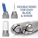 Microblading Supplies 20-Piece Double Sided Manual Pen Kit For Permanent Makeup Supplies | Durable Aluminum Pen With Lock-Pin Tech & Ergonomic Grip | Shape Eye Brows