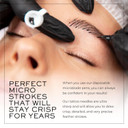 Madluvv Nano 18U Professional Brow Artistry Pens For Flawless Eyebrows, Premium Pens For Pigment Ink, 18Mm Sterile Disposable Micro Brow Sharp  10 Pack