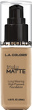 L.A. Colors Truly Matte Foundation, Deep Tan Clm361
