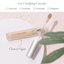 Pur Beauty 4-In-1 Sculpting Concealer For Women - Conceals, Brightens, Plumps & Corrects - Hydrating & Moisturizing Makeup Concealer With Medium To Full Coverage For Dark Circles