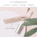 Pur Beauty 4-In-1 Sculpting Concealer For Women - Conceals, Brightens, Plumps & Corrects - Hydrating & Moisturizing Makeup Concealer With Medium To Full Coverage For Dark Circles