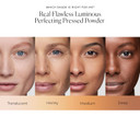 Laura Mercier Real Flawless Luminous Perfecting Talc-Free Pressed Finishing Powder, Creamy Formula, Light Coverage, Natural Luminous Finish, Enlivens Skin, Adds Dimension