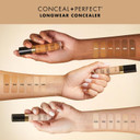 Milani Conceal + Perfect Longwear Concealer Full Coverage Infused With Hyaluronic Acid & Vitamin E, Cover Dark Circles, Blemishes & Skin Imperfections For Long-Lasting Wear - Ivory Rose