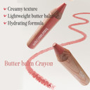 Clio Butter Balm Crayon, 2-In-1 Lip And Cheek Tint, Buildable Lightweight Cream Blush, Crayon Lipstick Makeup (008 Pop-Art Berry, One Size)