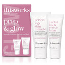 Thisworks Prep And Glow Gift Set - Travel Size Kit With Perfect Legs Skin Miracle And Perfect Heels Rescue Balm Foot Cream - Nourishing & Hydrating Bodycare Duo