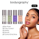 Bodyography - Foundation Primer (Purple): Flawless Anti-Aging Salon Makeup Primer W/Vitamin E, A, Jojoba, Grapeseed Oil | Control Shine | Gluten-Free, Cruelty-Free, 1 Oz