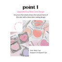 Etude Heart Pop Blush, Frosty Pink Cheek Color, Natural Glow & Glossy Finish, Lightweight Formula, Compact 0.2 Oz  Frosty Petal