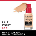 Covergirl Outlast Extreme Wear 3-In-1 Full Coverage Liquid Foundation, Spf 18 Sunscreen, Fair Ivory, 1 Fl. Oz