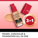 Covergirl Outlast Extreme Wear 3-In-1 Full Coverage Liquid Foundation, Spf 18 Sunscreen, Fair Ivory, 1 Fl. Oz