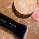 Laura Geller New York 40+ Club Blush-N-Balance 3Pc Kit: Baked Balance-N-Brighten Color Correcting Foundation, Deep + Retractable Kabuki Brush + Baked Blush-N-Brighten, Tropic Hues