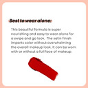 The Lip Bar Soft Kisses Nourishing Vegan Lipstick, With Moisturizing Mango Seed Butter, Satin Finish, Vexxed - Orange Red