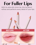 Thesaem Cover Perfection Lip Pencil - Slim, Easy-Blend & Overlip Makeup, Creamy Matte Lip Liner, Long-Lasting With Built-In Sharpener (10 Urbane)