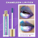 Maydear Chameleon Lipstick  Metallic Multichrome Lipstick, Long-Lasting, Fuchsia Green (08)