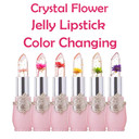 Bingbrush 6Pcs Color Changing Lipstick,Pink Crystal Flower Jelly Ph Mood Long Lasting Labiales Lip Care Moisturizer Lip Balm Korean Magic Lip Gloss 24 Hours Lip Tinted Stain Makeup Set For Women
