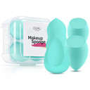 Makeup Sponge Set Duaiu 4Pcs Blender Beauty Foundation Blending Sponge, Flawless For Liquid, Cream, And Powder, Professional Streak Free Application Blend, Makeup Sponges With Storage Box(Aquamarine)