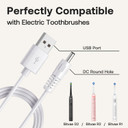 Bitvae Replacement Charger Cable, Fits D2/R1/R2/S2 Electric Toothbrush, C2/C5/C6 Water Dental Flosser, Usb Dc Charging Cord, White Bitvae Replacement Charger Cable, Fits D2/R1/R2/S2 Electric Toothbrush, C2/C5/C6 Water Dental Flosser, Usb Dc Charging Cord, White