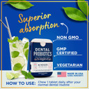 Dental Probiotics For Teeth And Gums - 3Bn Cfu Lactobacillus Salivarius Acidophilus Casei Tablets - Oral Probiotics For Mouth Bad Breath Treatment For Adults - 45 Chewable Dental Probiotic In A Tin