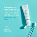 Native Toothpaste Made From Naturally-Derived Cleaners And Simple Ingredients That Safely Whitens Teeth, 4.1 Oz, Wild Mint Fluoride Free - 1 Count