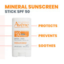 Avène Mineral Sunscreen Stick Spf 50, 0.5 Oz