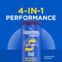 Coppertone Sport Sunscreen Lip Balm, Spf 50 Sunscreen For Lips, Skin Protectant, 0.13 Oz