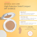 Avène High Protection Tinted Compact, Mineral Sunscreen, Tinted Sunscreen, Broad Spectrum Spf 50+, Uva/Uvb Blue Light Protection, 100% Mineral, Water Resistant, Non-Greasy, Fragrance-Free