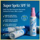 Vacation Super Spritz Spf 50 Face Mist & Air Freshener Bundle, Daily Face Sunscreen Spray, Clean & Lightweight Feel, Water-Resistant, Non-Comedogenic, Vegan, Travel Size, 2.2 Fl. Oz