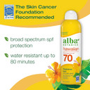 Alba Botanica Sunscreen Spray For Face And Body, Broad Spectrum Spf 70 Sunscreen, Hawaiian Coconut, Water Resistant And Biodegradable, 5 Fl. Oz. Bottle