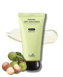 La'Dor Tamanu Airy Sunscreen Daily Uv Defense Invisible Lightweight Airy Fit Finish No White Cast Non-Greasy Non-Oily Hydrating Spf 50+ Pa++++ Sun Protection Care Korean Skincare