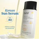 Belif Milky Niacinamide Sunscreen Spf 40  Lightweight & Invisible Sun Serum For Face With 7 Types Of Hyaluronic Acid | No White Cast, Non-Comedogenic, Hydrating, Makeup-Gripping Primer (1.69 Fl.Oz)